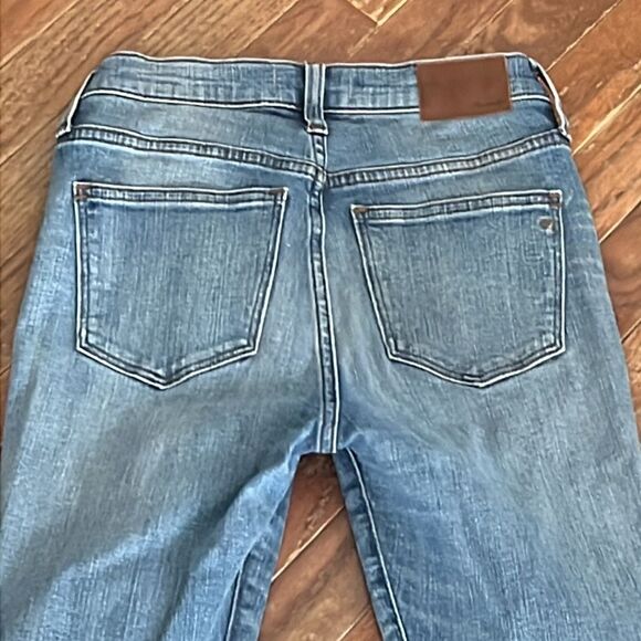 Madewell 9” High-Rise Skinny Jeans Distressed Destroyed women’s size 26 - Picture 11 of 12